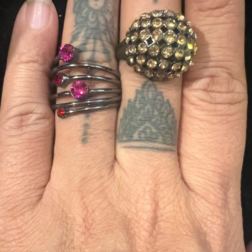 Costume jewelry ring bundle size 8‎ 1/2